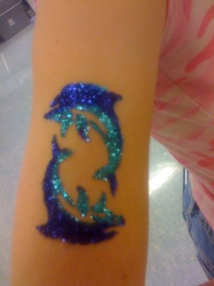 Glitter Fish Tattoo